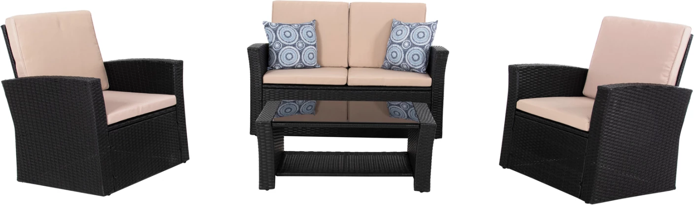 Set ulëse për kopsht THORE FH5978, 4 pjesë, antracit/bezhë