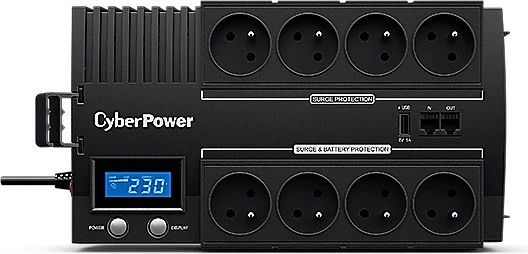 Kasë CyberPower BR1200ELCD-FR, 1200VA/720W, Ekran LCD, 8xFR, 1xUSB, e zezë