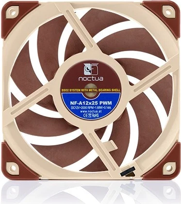 Ftohës Noctua NF A12x25 PWM, 12cm, i kuq 
