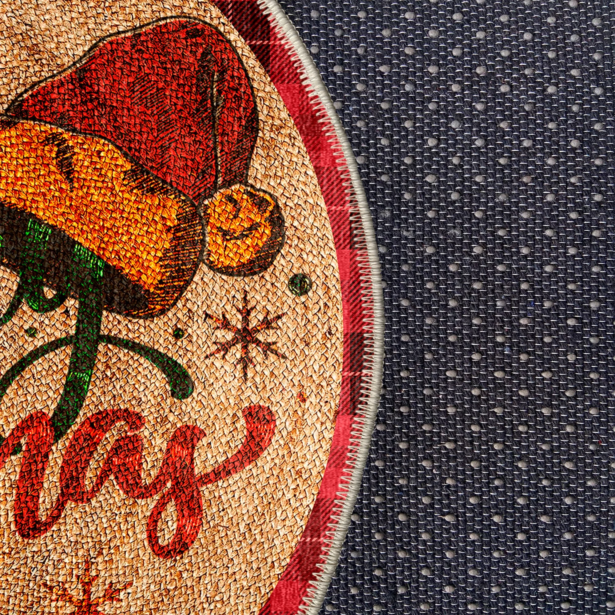 Qilim i rrumbullakët, shumëngjyrësh, 120x120cm, Conceptum Hypnose, Woobtny0318