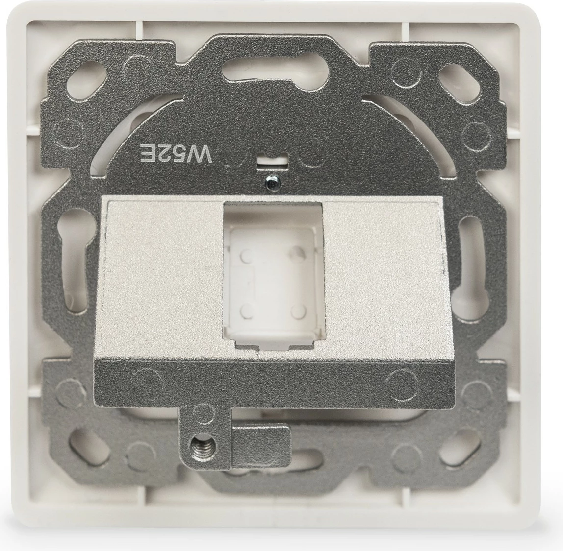 Pllakë muri Digitus për Keystone, RJ-45, metalike, e bardhë