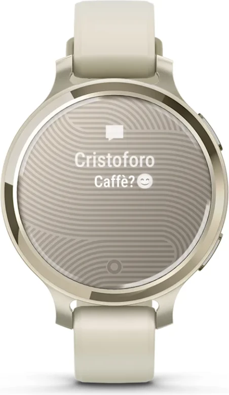 Smartwatch Garmin Lily® 2 Active – Lunar Gold with Bone Silicone Strap