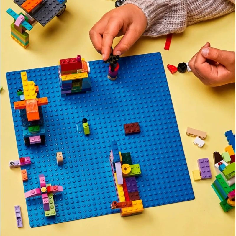 Pllakë bazë lego për fëmijë, blu
