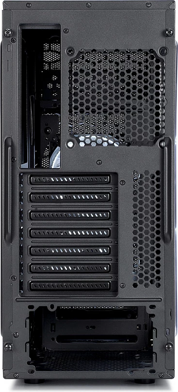 Kasë Fractal Design Focus G Midi Tower, ATX, micro ATX, ITX, e zezë, me dritare anësore dhe LED të bardhë