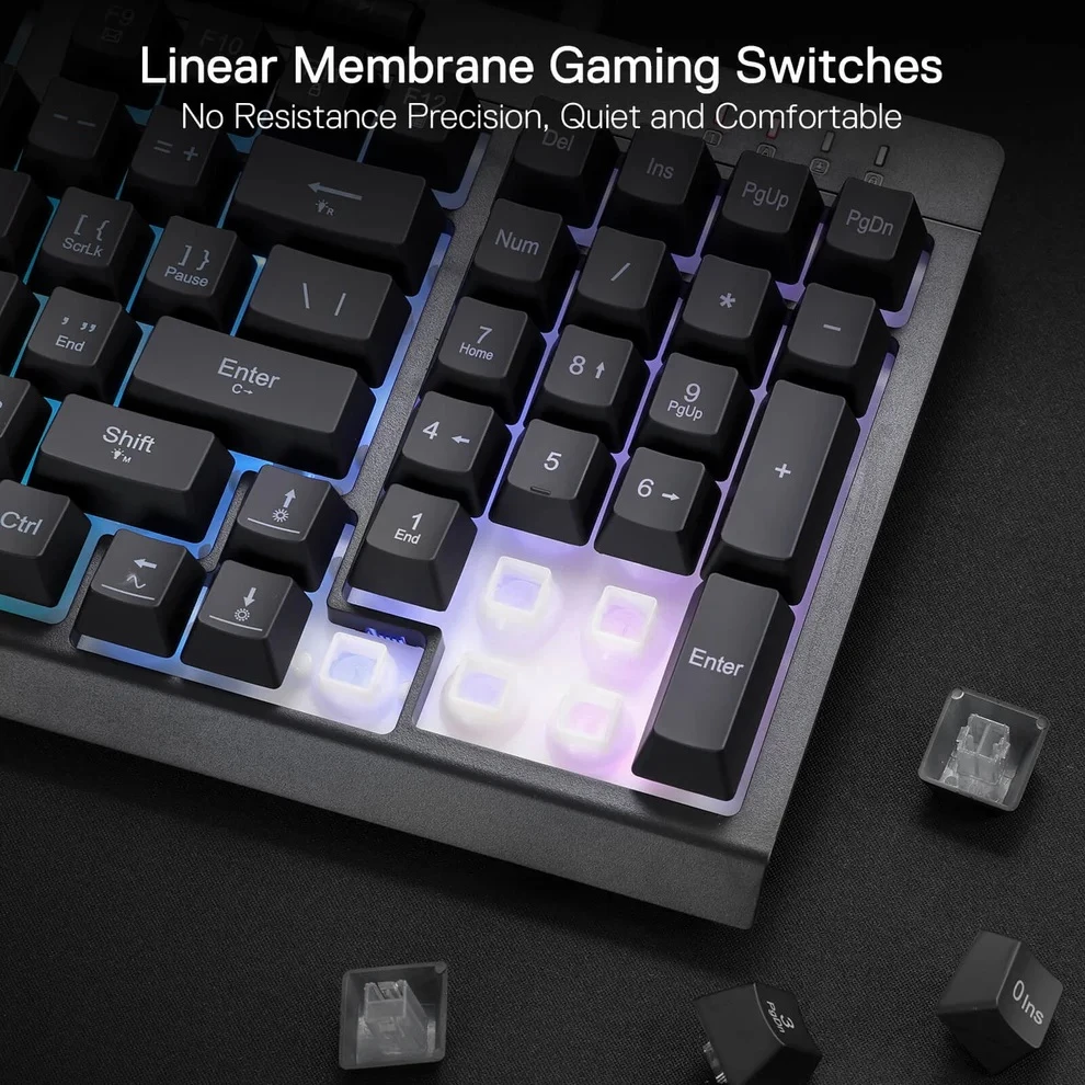 Tastierë gaming Redragon Shiva Pro K515-RGB, USB, RGB, 98 taste, membrane, me makro G1-G4