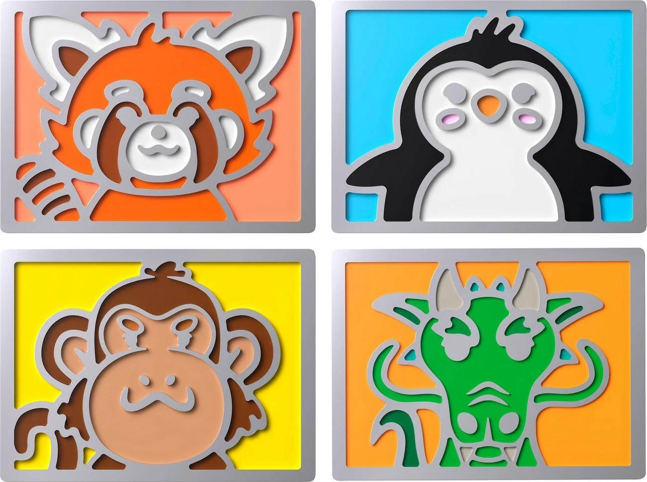 Set magnetash HyperX Cute Series për tastierë, metal, 4 copë, mix ngjyrash