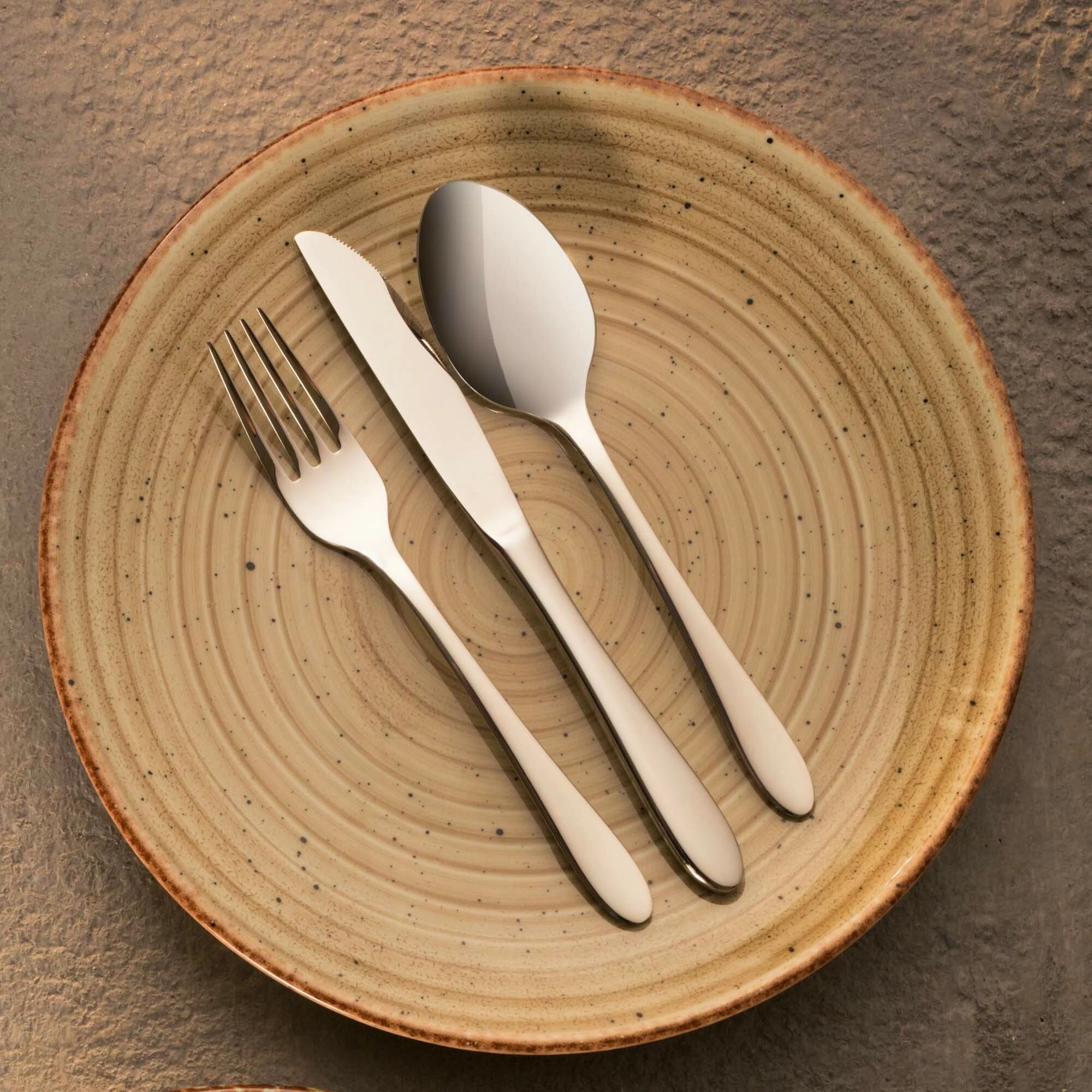 Lugë çaji OVE Como 137 mm, inox 18/10, argjend, set 12 copë