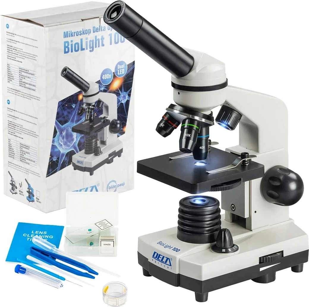 Mikroskop DELTA Optical Biolight 100, LED, i bardhë