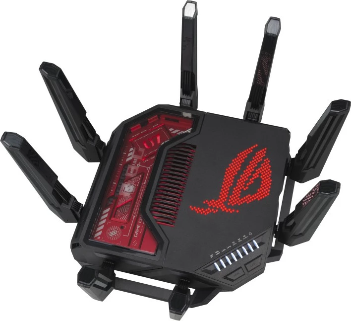 Router Asus ROG Rapture GT-BE19000, tri-band, 8 antena, WiFi 7, i zi