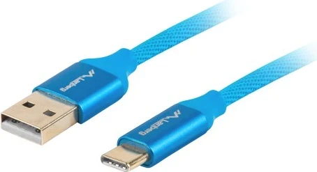 Kabllo USB C/A Lanberg O-22CU-0010-B, 1m, e kaltër 