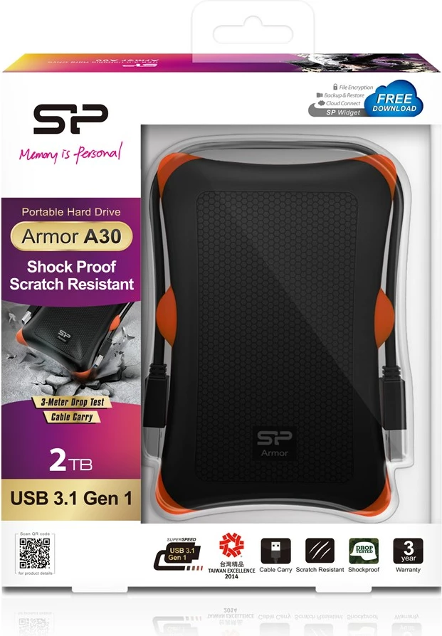 Disk HDD Silicon Power Armor A30, 2TB, i zi