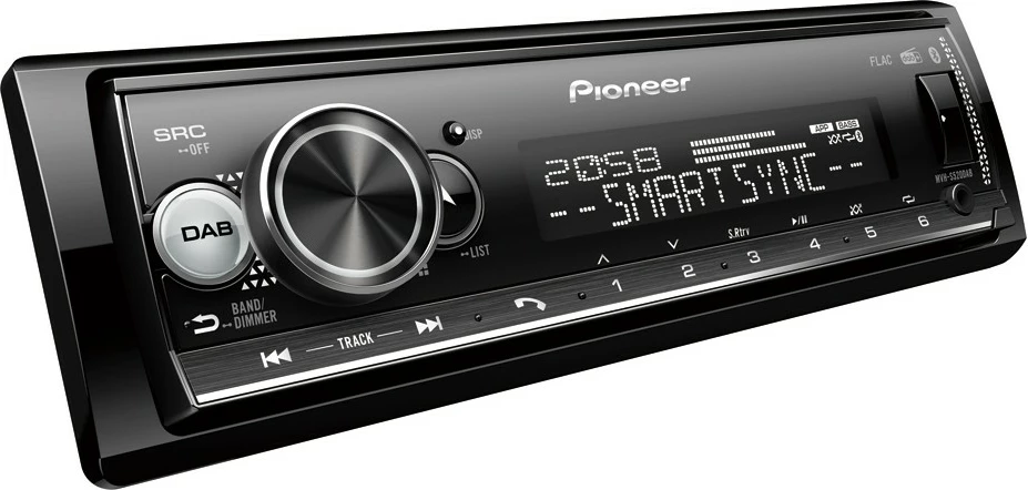 Radio makine Pioneer MVH-S520DAB, Bluetooth, DAB, USB, e zezë