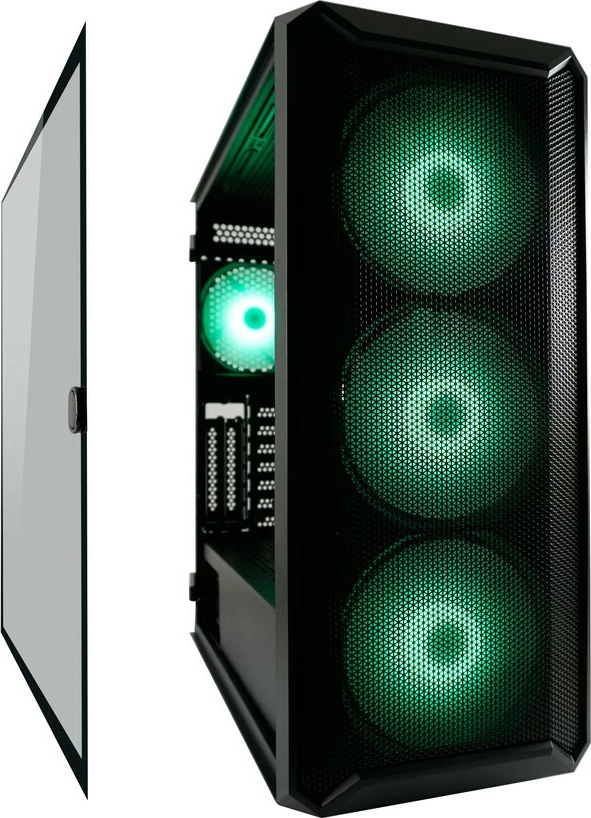 Kasë LC-Power Gaming 804B, Midi Tower, ATX, micro ATX, Mini-ITX, e zezë