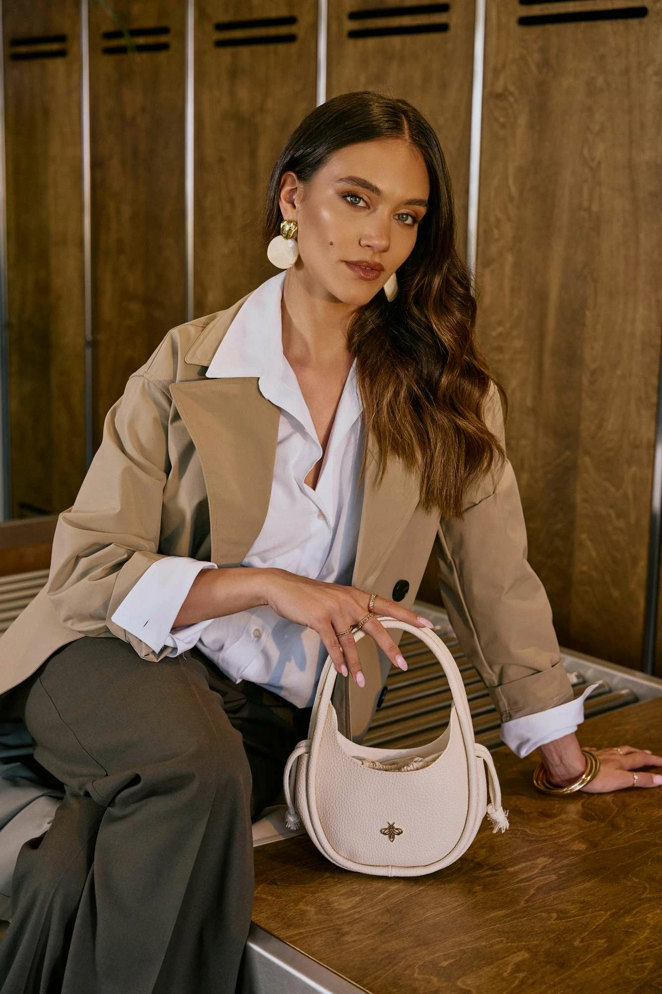 Çantë supi Lucky Bees, Hedy, krem