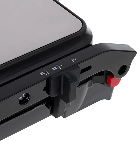 Grill elektrik tavoline, Camry, CR 3053, 180° hapje, pllaka jo-ngjitëse 28x23 cm, termostat, 2000W (max 2500W), zi-argjendt