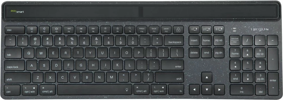 Tastierë Targus EcoSmart, Bluetooth 5.0, QWERTY Nordik, LED, e zezë