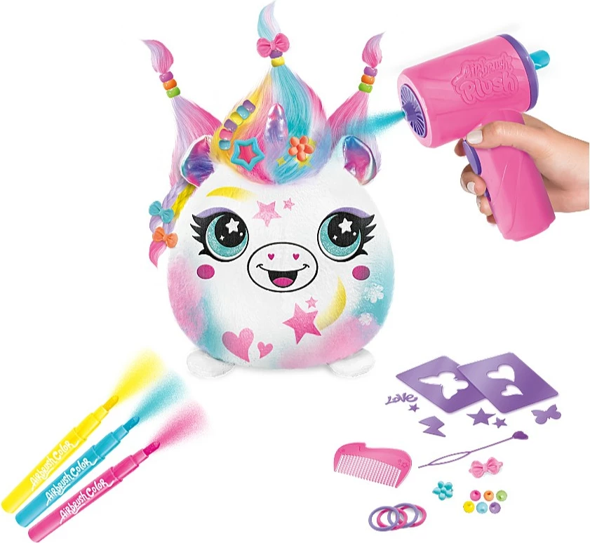 Set lodër plushe Epee Project Plusz Fryzurki me aerograf elektronik, shumëngjyrësh