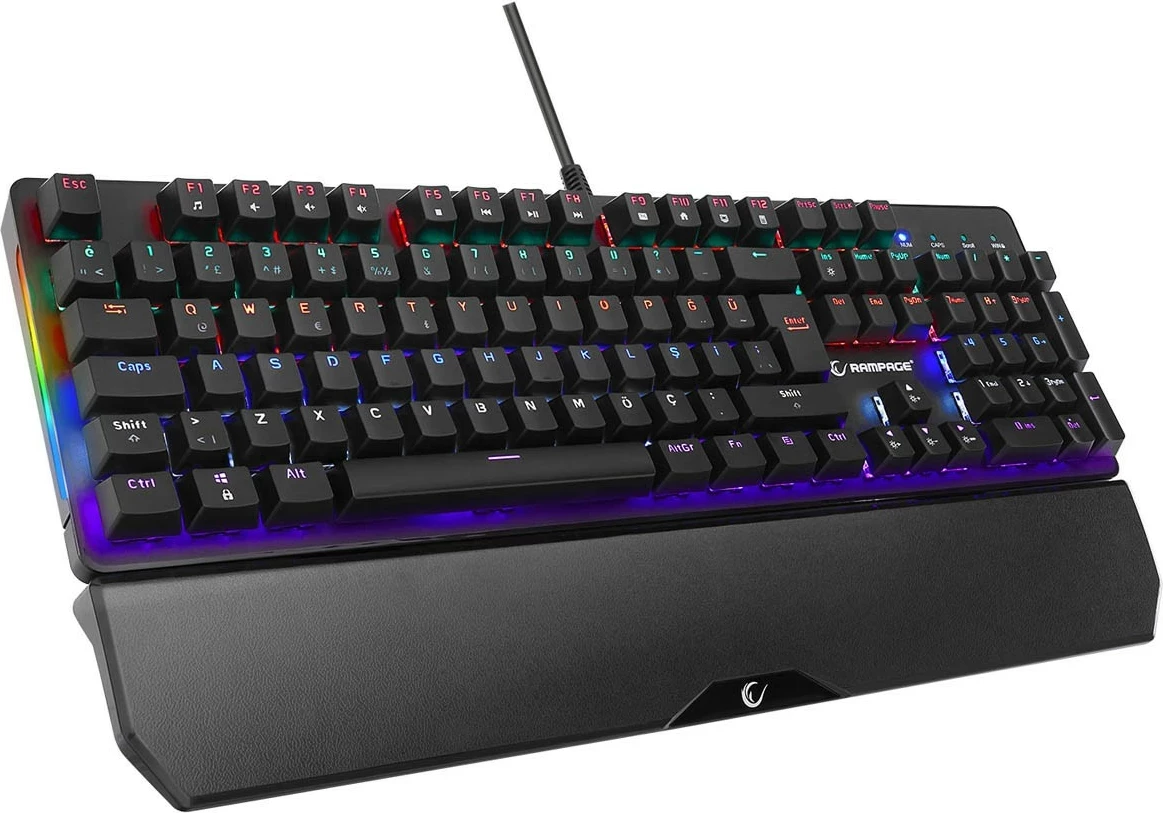 Tastierë mekanike Rampage KB-R86 UMBRA Blue Switch, e zezë