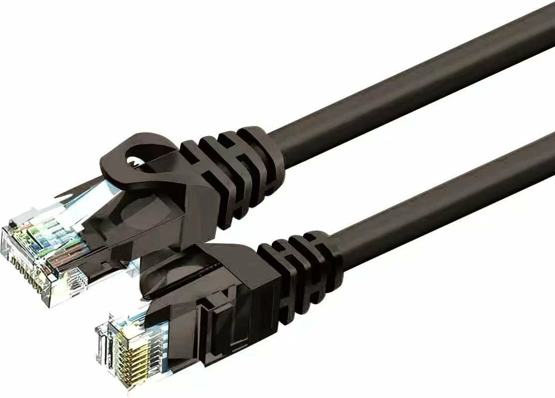Kablë Ethernet ZOY Cat.6 UTP CCA 0.25 m, e zezë