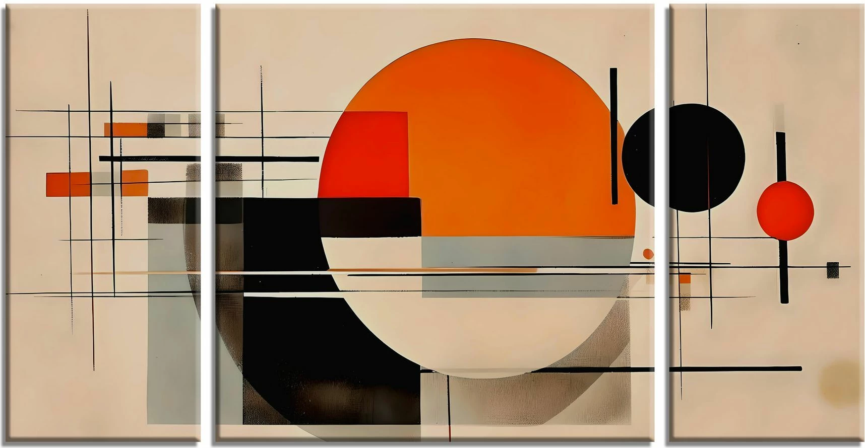 Pikturë dekorative në kanavacë (3 copë), Wallity, MXC03