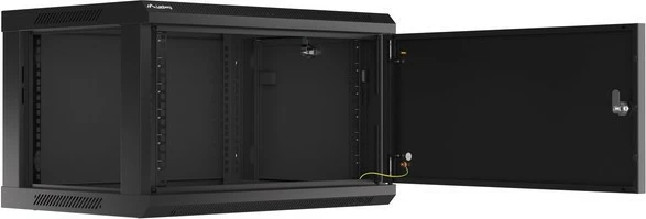 Kasë rrjeti Lanberg WF01-6406-00B, 6U, 600x450 mm, e zezë, për mur