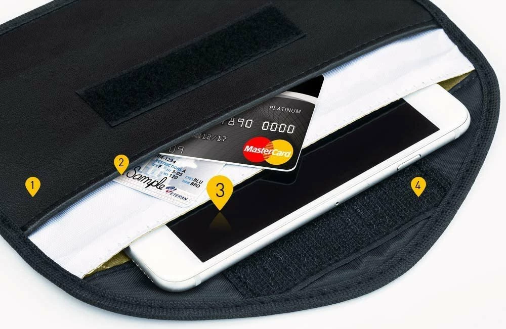 Mbështjellës anti-vjedhje Hurtel Faraday Box, 20x11cm, i zi