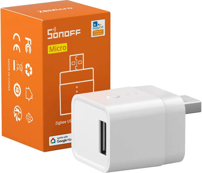 Adapter i mençur USB ZigBee Sonoff ZBMicro, 36W, i bardhë