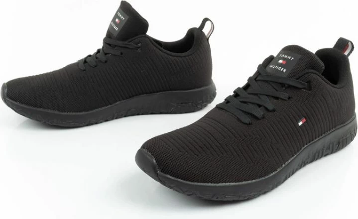 Këpucë për meshkuj Tommy Hilfiger, të zeza