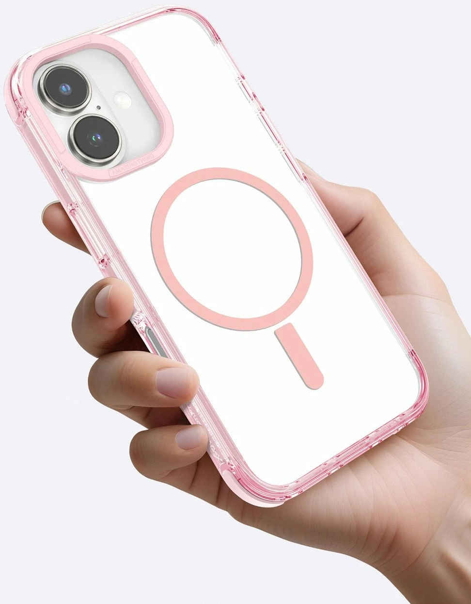 Mbështjellës Amazingthing Omni Mag Case për iPhone 16 Plus, mbrojtje 2.6 m, magnetik, rozë e errët