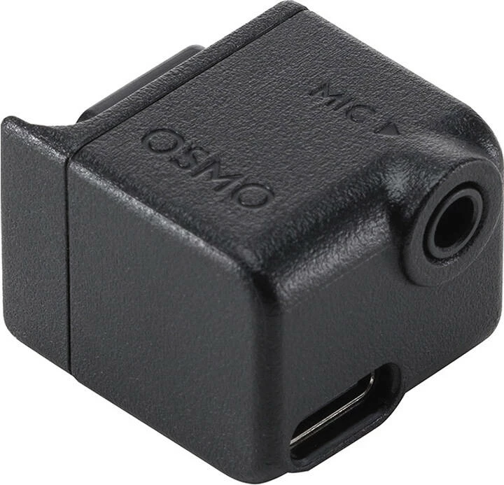 Adapter audio 3.5mm për kamera sportive DJI Osmo Action, CP.OS.00000280.01, i zi