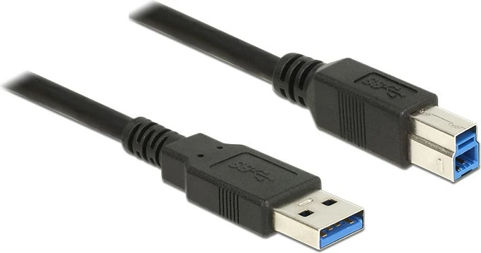 USB kabllo DeLOCK 85068, USB A në USB B, 2m, USB 3.2 Gen 1, e zezë