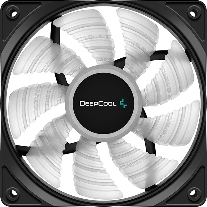 Ventilator për Kasë Kompjuteri DeepCool RF120B, 12 cm, Zi dhe Transparent