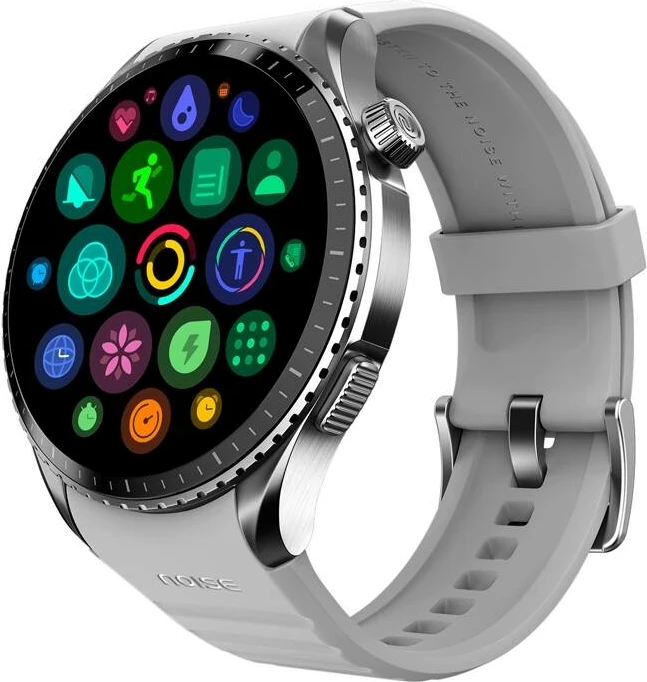 Smartwatch Noise Origin, 1.46" AMOLED, çelik inoksi, rrip silikoni, Gri