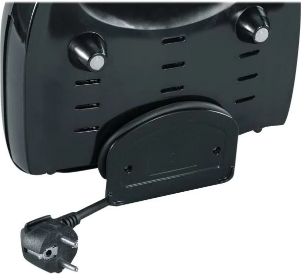 Aparat sanduiçesh, Severin SA 2969, 600W, pllaka jo-ngjitëse, trup çelik inox, i zi