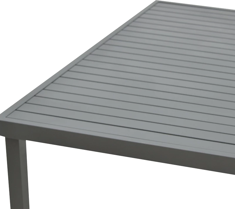 Tavolinë me karrige për terasë Naoki-Kliton A, metal i zi, alumin antracit, set prej 5 pjesësh, 150x80x74cm