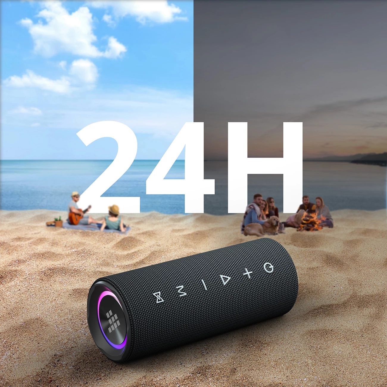 Altoparlant portativ Bluetooth Tronsmart Mirtune C2, 24W, IPX7, 3600mAh, i zi