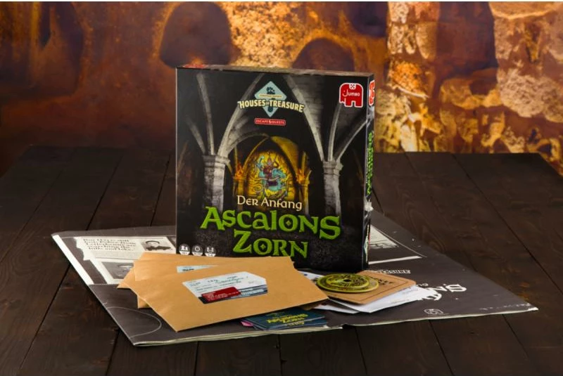 Lojë tavoline, Jumbo Spiele, Houses of Treasure Escape Quests – The Beginning: Ascalon’s Wrath, DE, 16+, modeli 19838