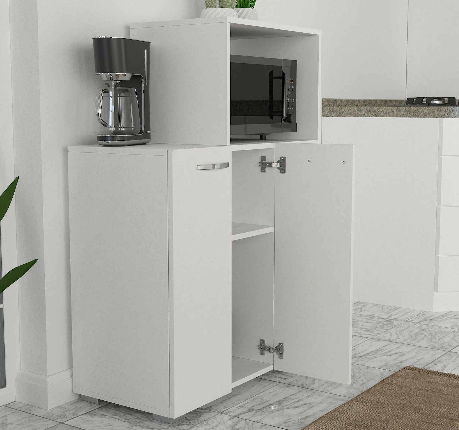 Dollap kuzhine, ngjyrë e bardhë, Skye Decor, Pars