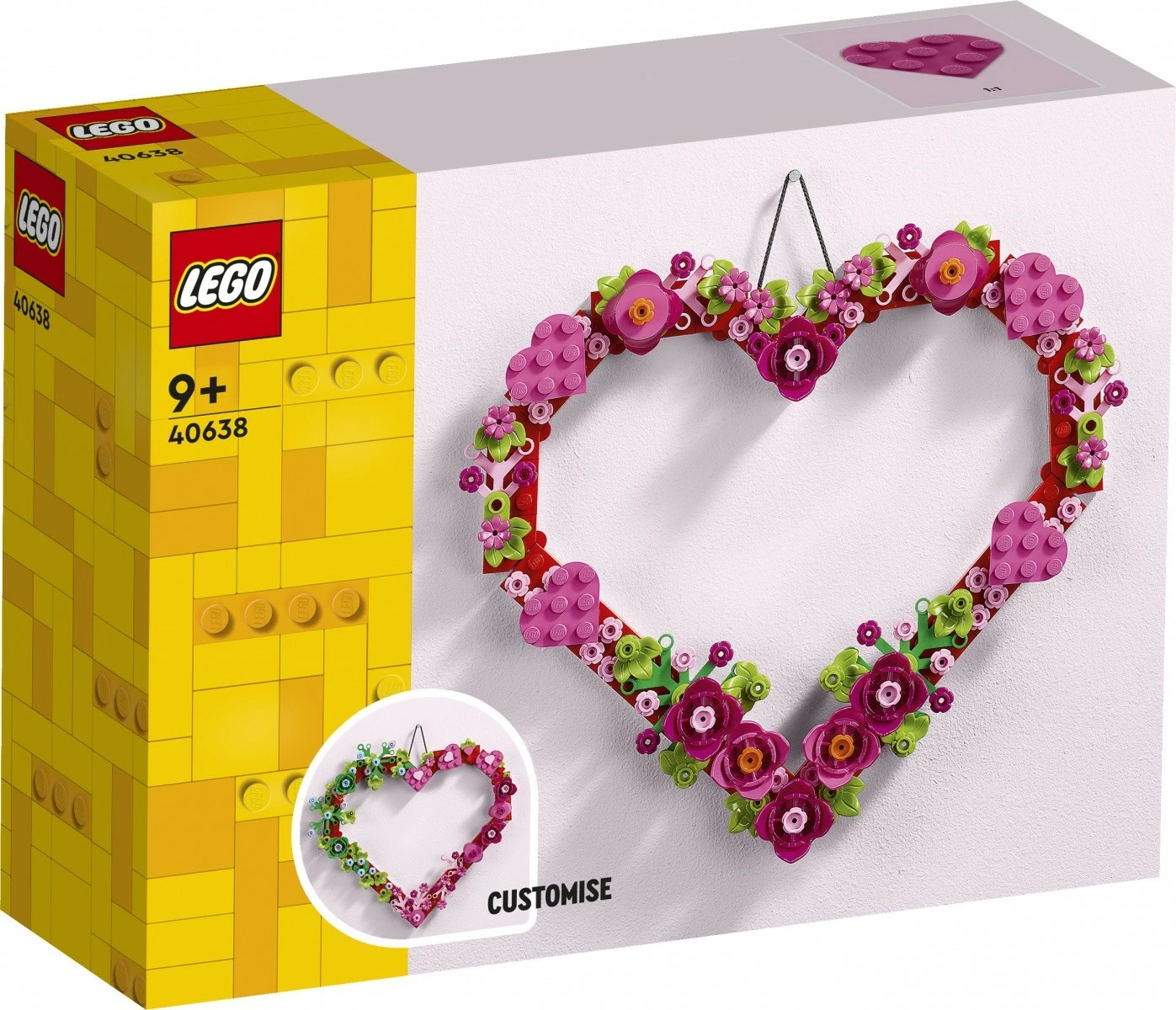 Set ndërtimi LEGO 40638 Heart-Shaped Decoration, 254 pjesë, plastikë