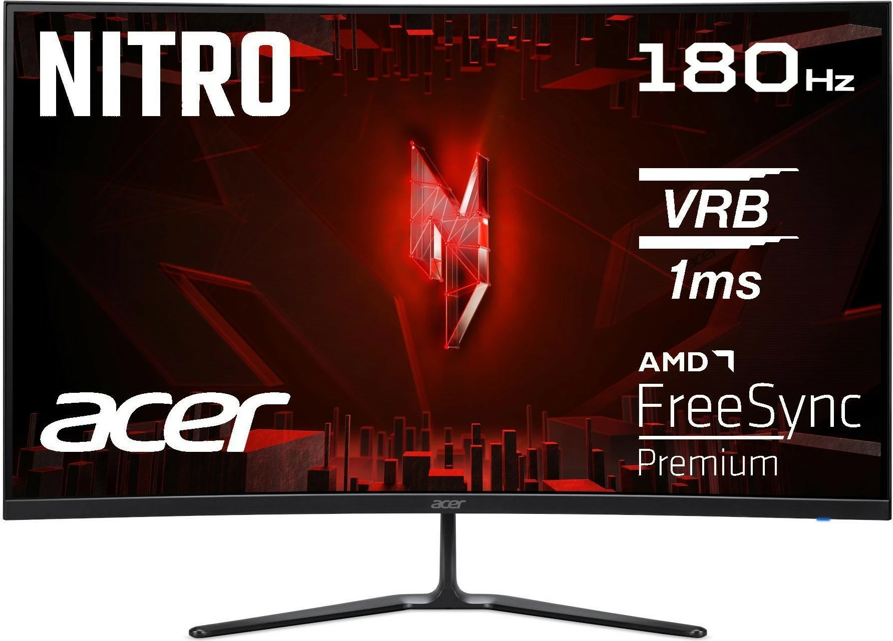 Monitor Acer Nitro ED320QRS3bmiipx, 31.5 inç, Full HD, 1 ms, LED, i zi