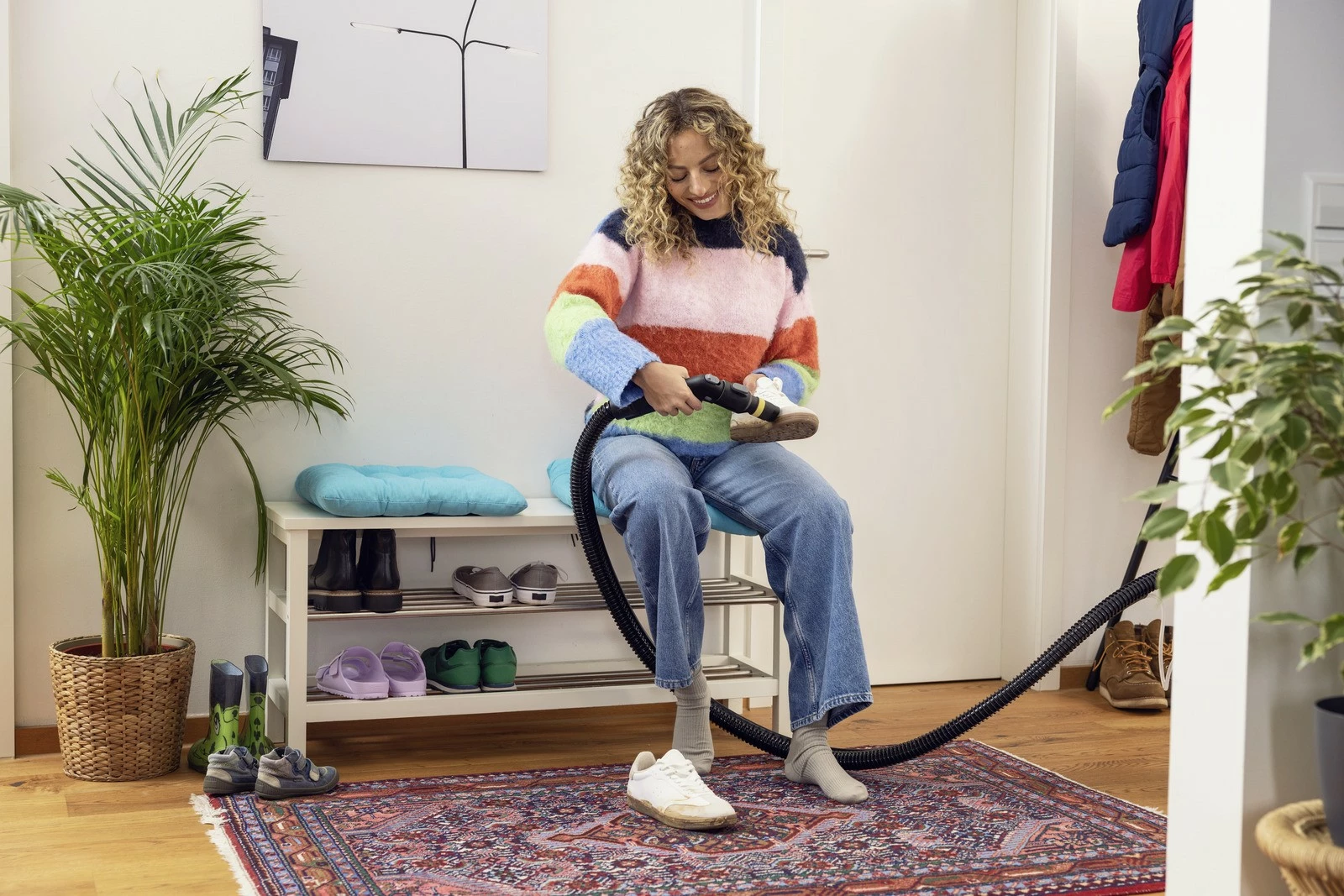 Furçë pastrimi për këpucë Karcher Shoe!Cleaner, për SE 3 Compact, SE 4, SE 5, SE 6, e zezë/verdhe