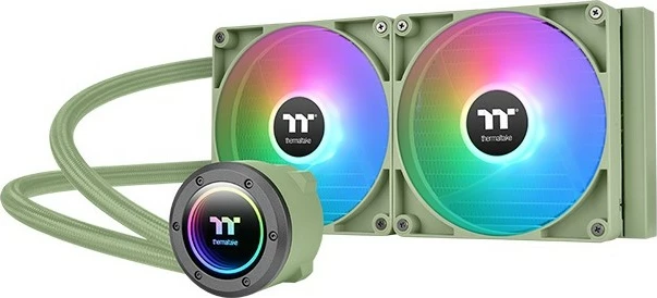 Ftohës me lëng Thermaltake TH280 V2 ARGB, 280mm, Matcha Green