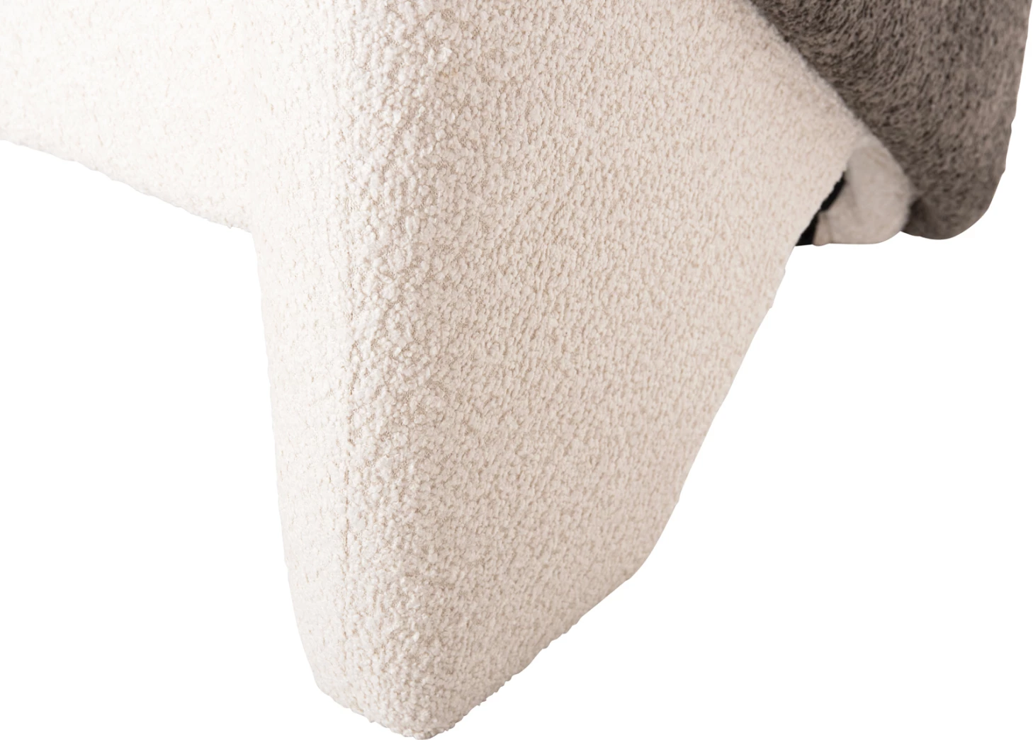 Fotelje DOPER, pëlhurë boucle, bardhë-gri, FH9590.06, 68x72x76 cm