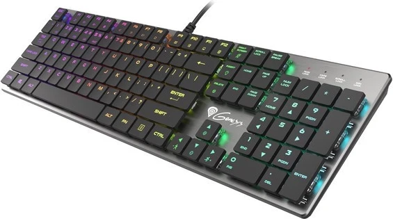 Tastierë Genesis Thor 420, RGB, mekanike, USB, argjendtë