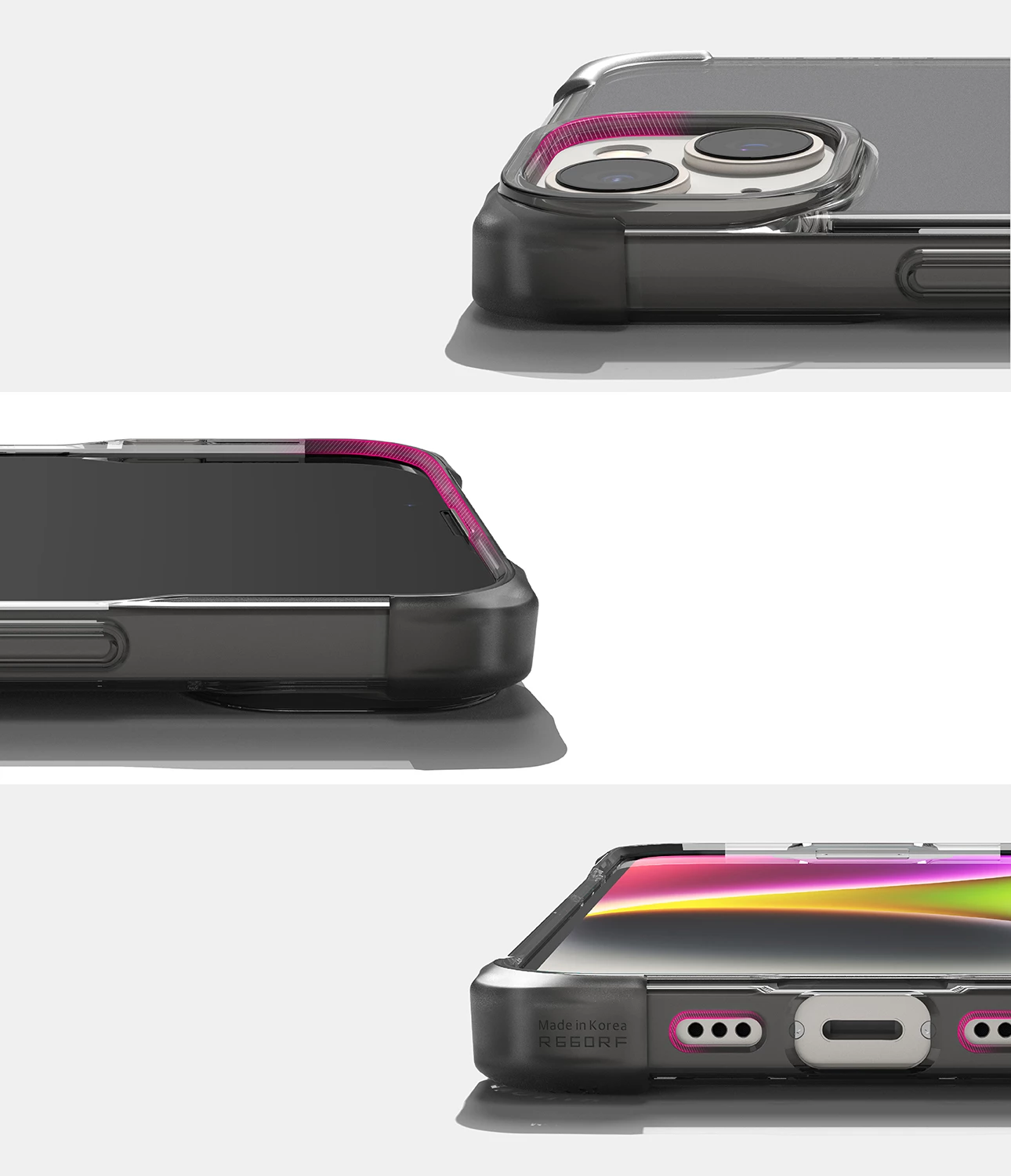 Mbështjellës Ringke Fusion Bumper për iPhone 14 Plus, gri