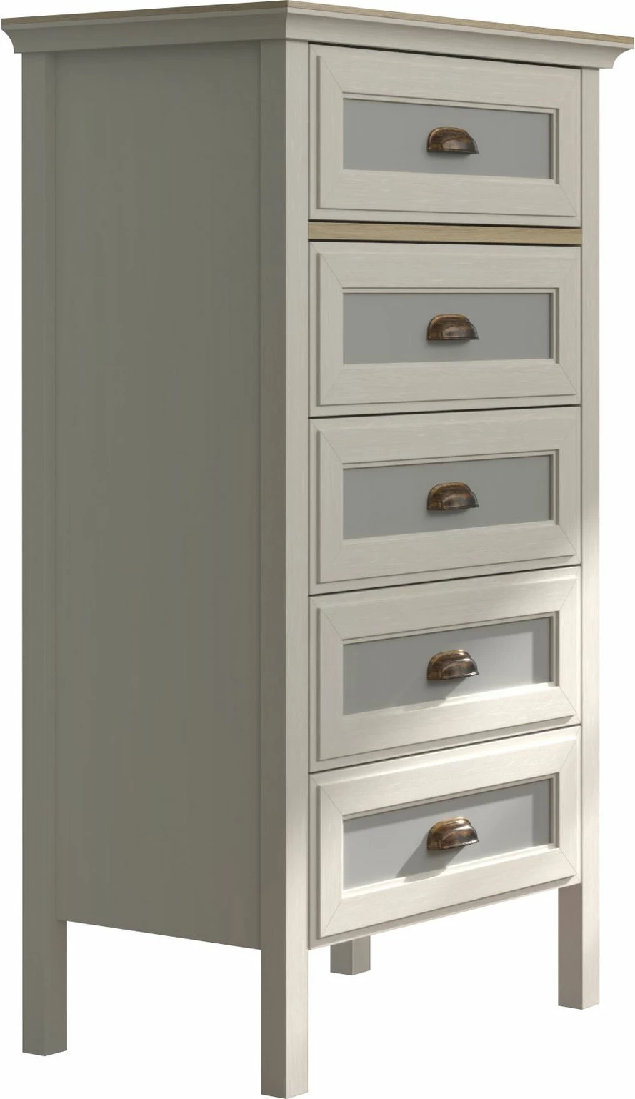 Komodë Skye Decor, FRN-21031, krem, lis, gri