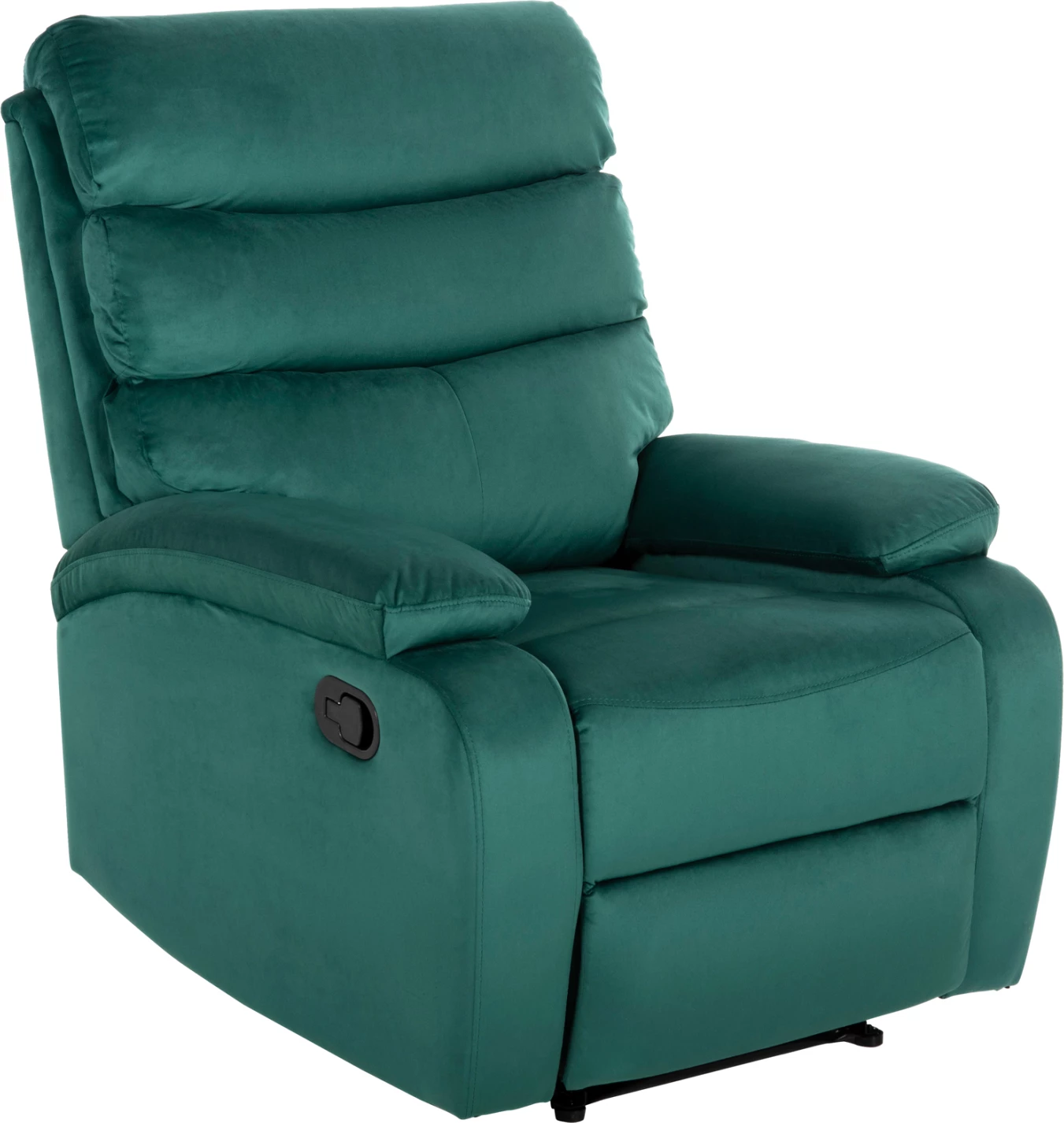 Karrige relaksuese YASUMU, ngjyrë selvi, kadife, 80x93x100H cm