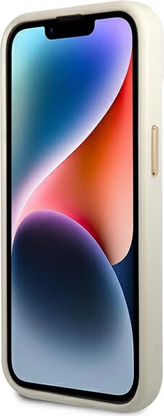 Mbështjellës Guess Croco Collection për iPhone 14 6.1", argjendtë