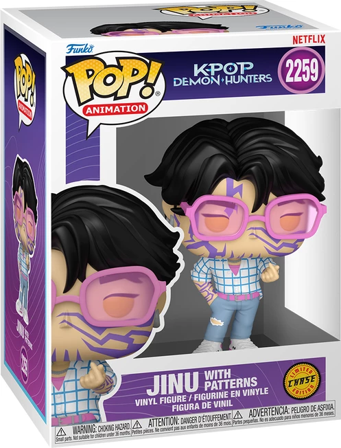 Figurinë koleksionuese Funko Pop! Animation Funko KPOP Demon Hunters Jinu (me shans CHASE)
