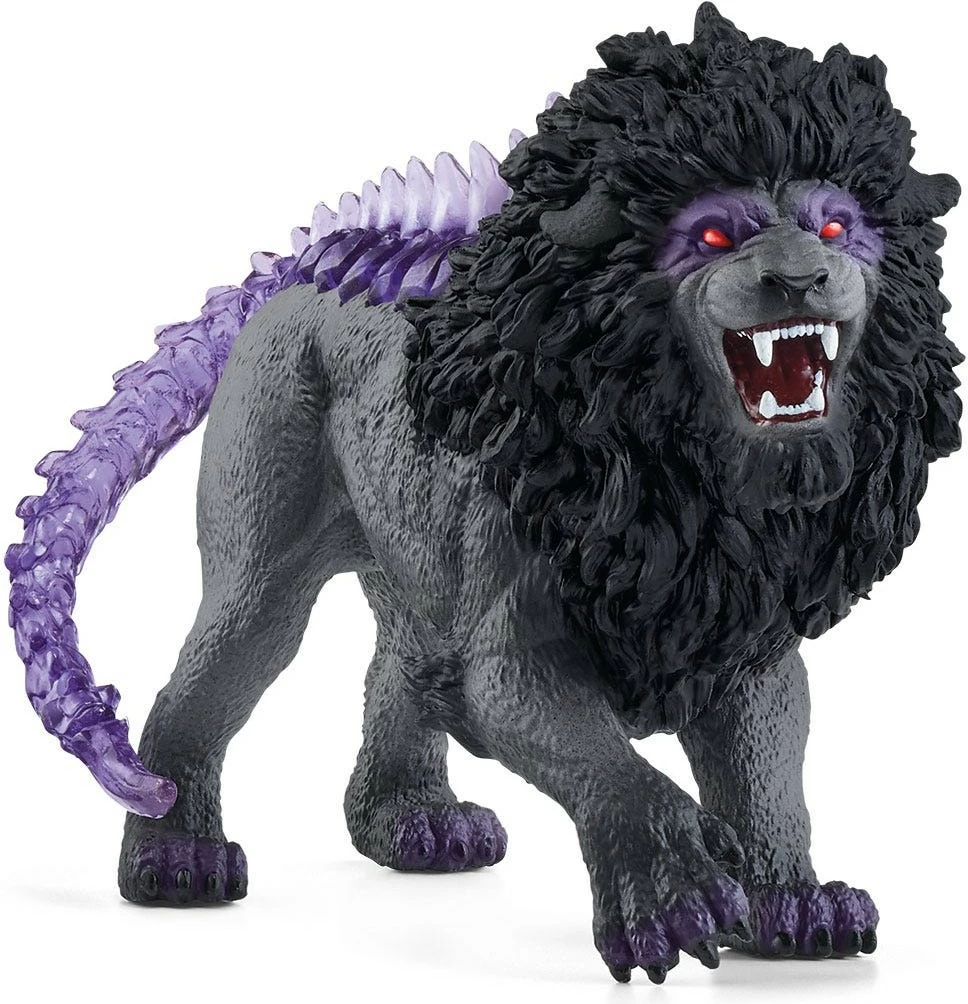 Figurë lodër Schleich ELDRADOR CREATURES Shadow Lion, 7-12 vjeç, e zezë, vjollcë